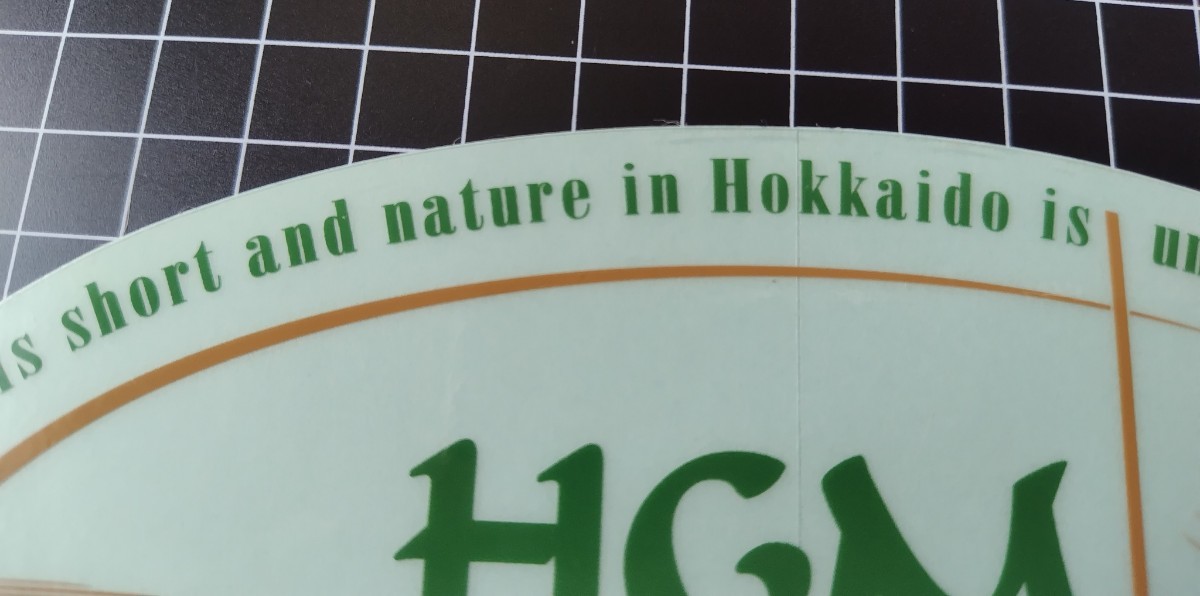  HGM Outfitters アウトフィッターズ 透明地ステッカー シール/Fly Fishing/乗馬/カヌー/北海道/Hokkaido/ニジマス/オショロコマ/トラウト_画像2