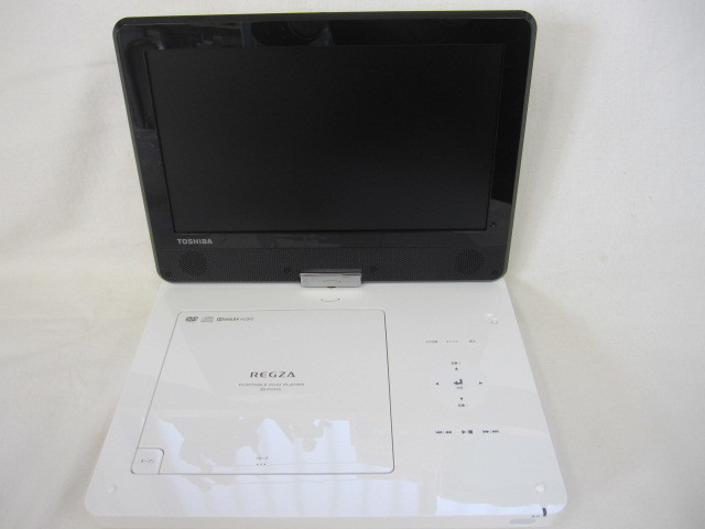 送料無料!! TOSHIBA 東芝 レグザ ポータブル DVD プレーヤー SD-P1010S 10.1型 ホワイト 2019年製 美品_画像2