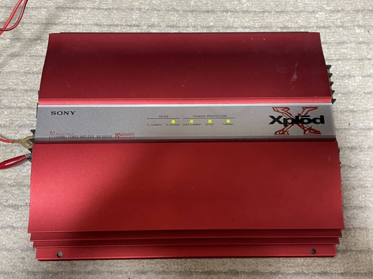 希少動作品！SONY 230W×2ch Xplod 2ch ステレオ パワーアンプ XM‐1002HX！_画像1