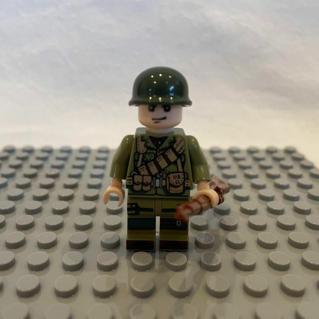 ミニフィグ　アメリカ軍　12体 歩兵　銃 レゴ互換 ブロック おもちゃ 男の子