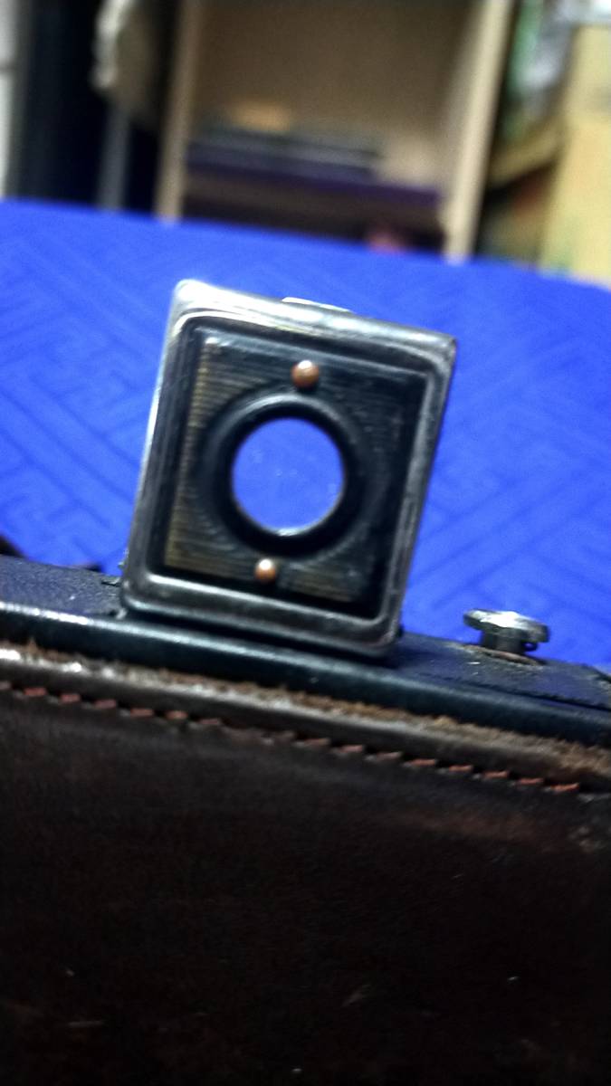 [antique-AT-7]六櫻社 小西六(コニカミノルタ) セミパール 蛇腹カメラ(spring camera)　アンティーク　動作未確認　ジャンク扱い劣化あり_画像5