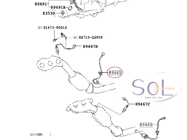 レクサス GS350 GS430 GS460 GS450H(GRL10 GRL11 GRL15 GRS191 GRS196 GWS191) O2センサー ラムダセンサー 89465-30730_画像4