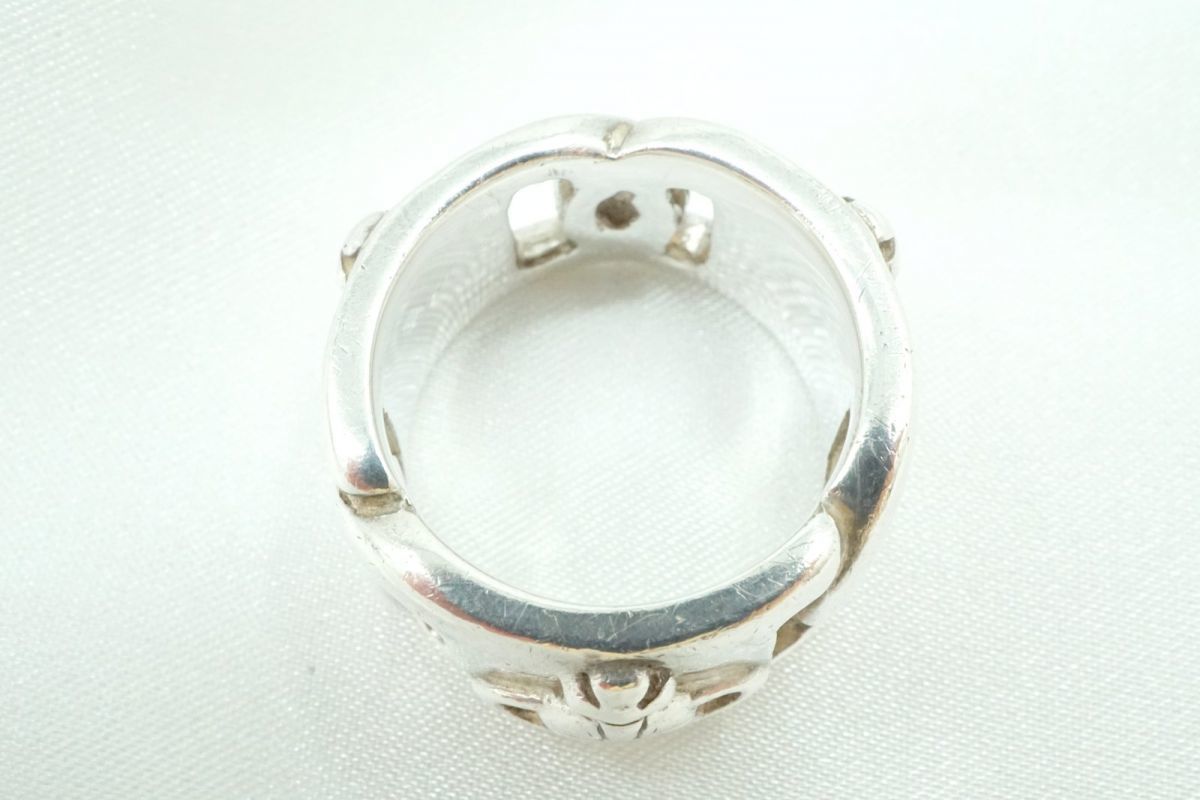 ヴィヴィアン ウエストウッド 初期 M リングスリング ワイド 指輪 オーブ メンズ Unisex SV925 銀 シルバー Vivienne Westwood 7348j_画像9