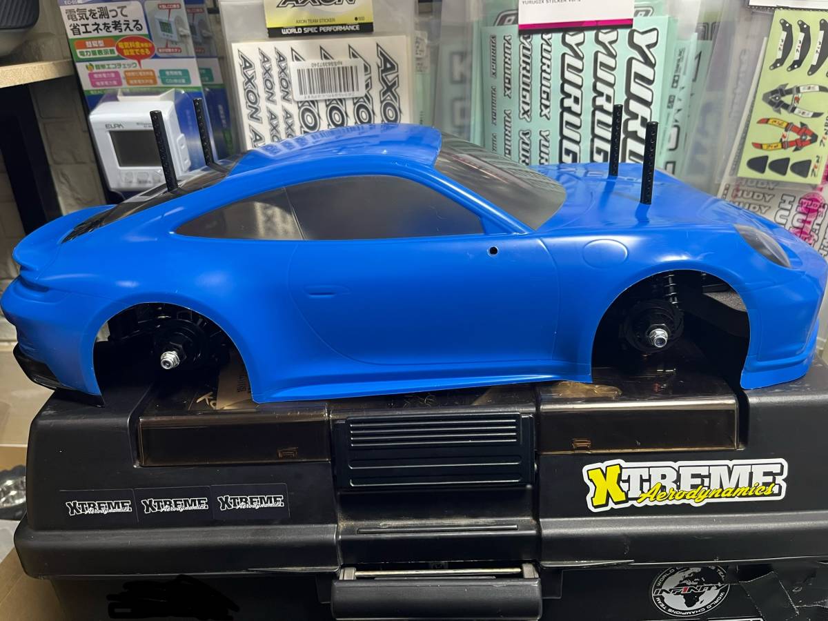 　ポルシェ　GT3 TT-02 一部完成済み　メーカー塗装済みボディー　新品未使用　タミヤ　1/10 ツーリングカー_画像2