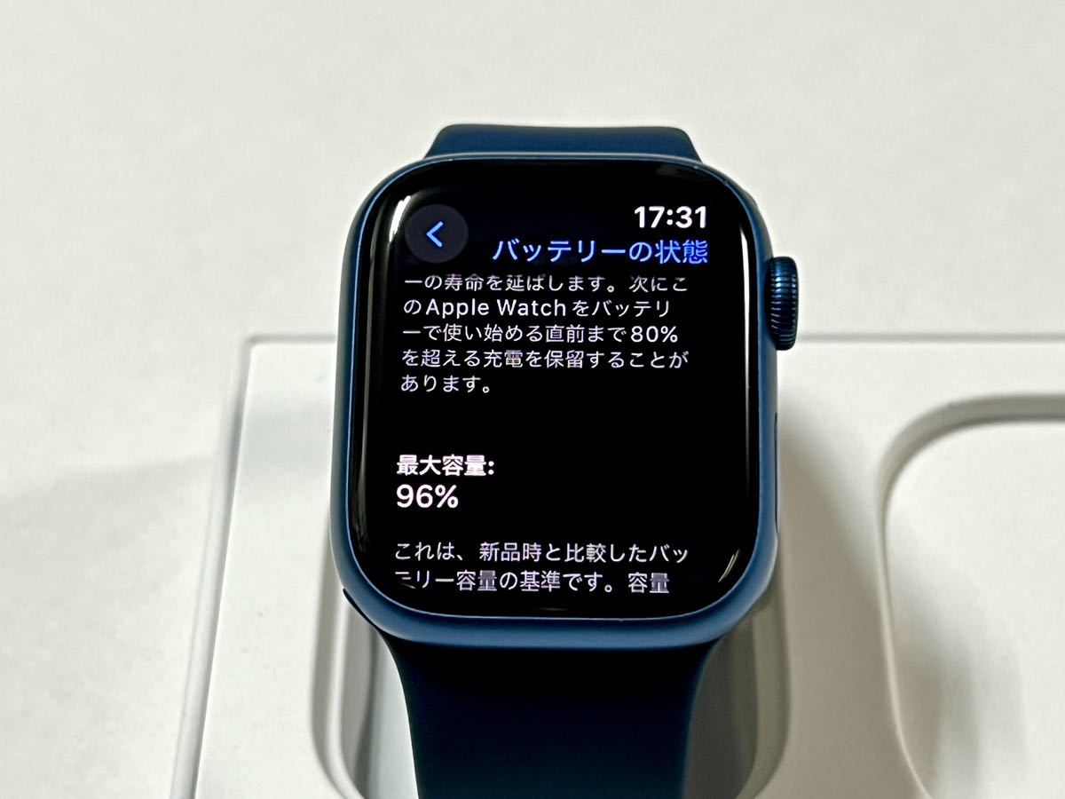 即決 バッテリー96% Apple Watch Series 7 41mm アップル 即決 バッテリー96% Apple Watch Series 7 41mm アップル