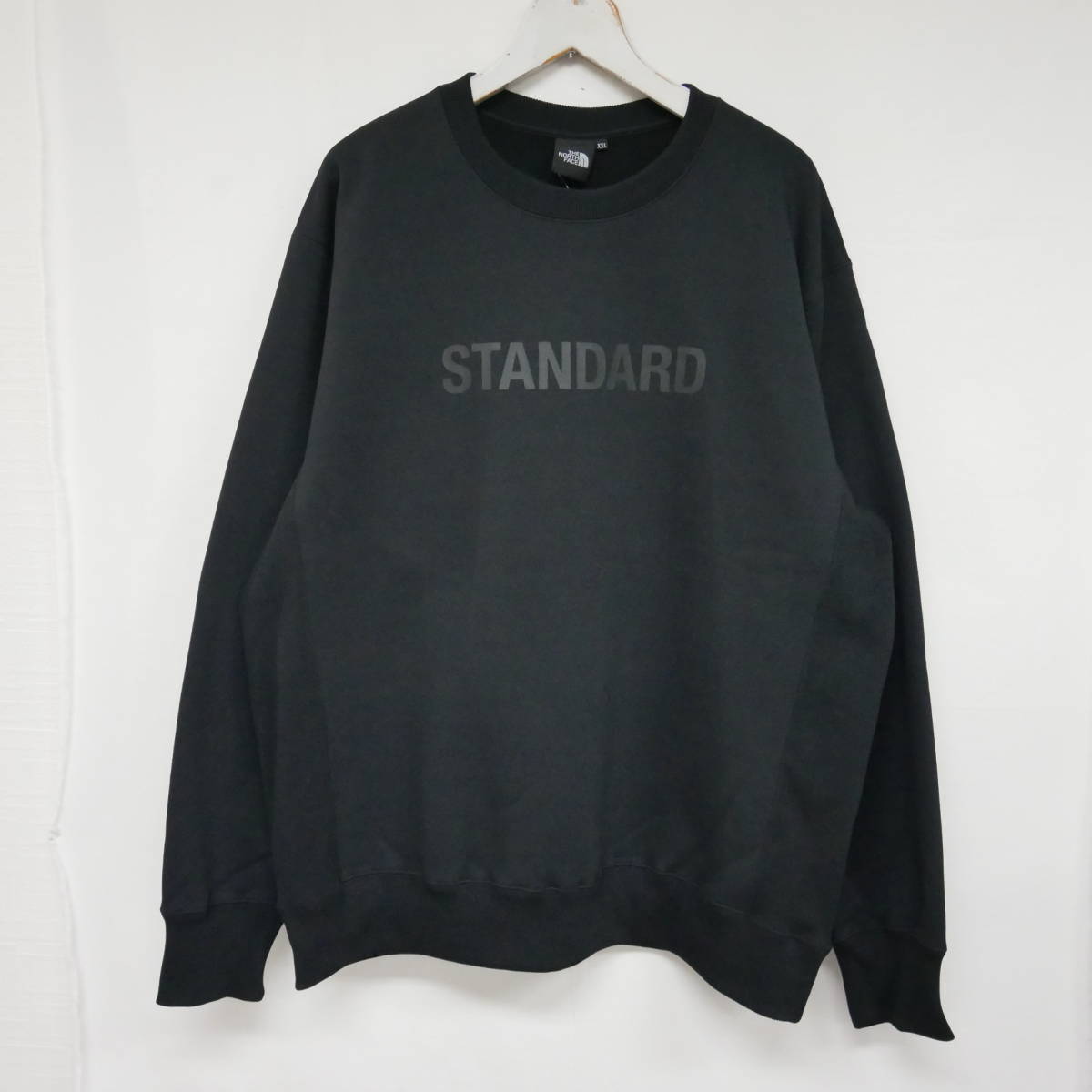 【1円】未使用 国内正規 THE NORTH FACE STANDARD ノースフェイス スタンダード 23AW 限定 NT62235R Crew Sweat スウェット BLACK 黒 XXL_画像1