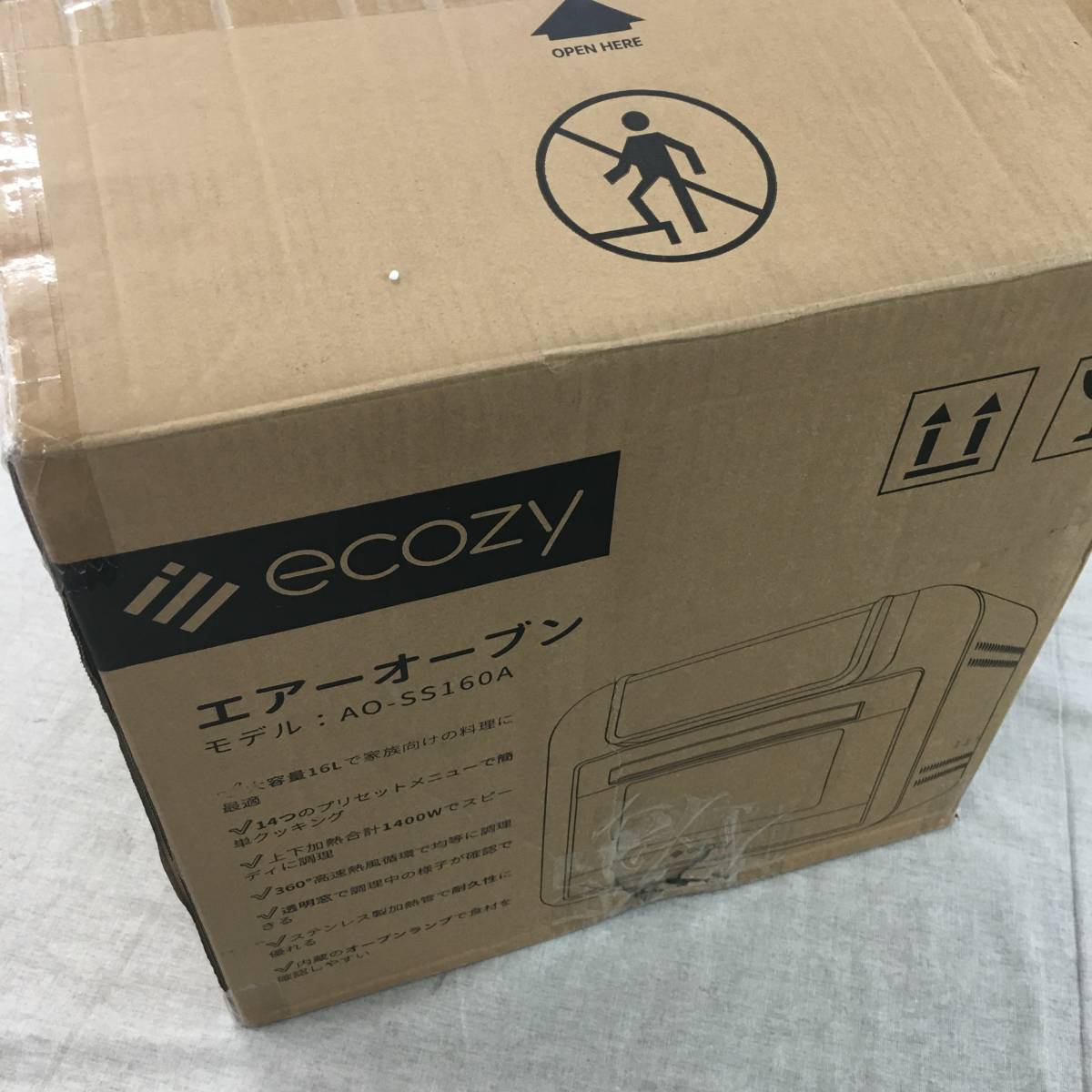 未使用 ECOZY エコジー ノンフライオーブン AO-SS160A エアーオーブン 二重調理 カロリーカット_画像1