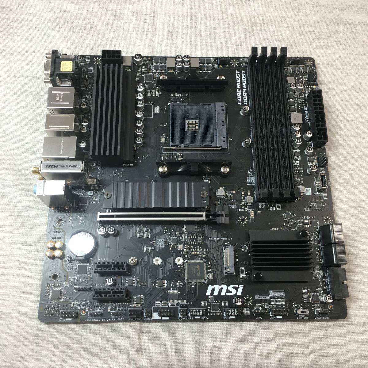 現状品 MSIマザーボード B550M PRO-VDH WIFI Ryzen 5000シリーズ MicroATX [AMD B550 搭載]_画像2