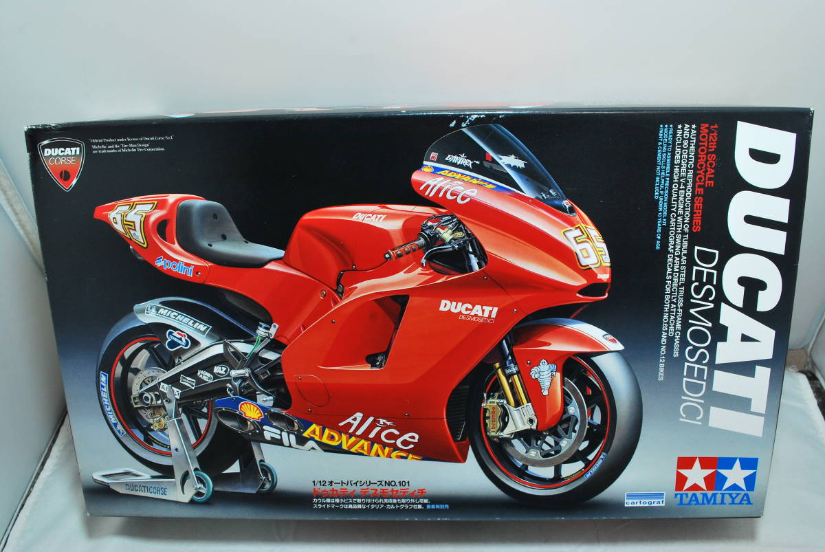 ■ 希少！未開封 タミヤ 1/12 DUCATI （ドゥカティ） デスモセディチ カルトグラフデカール ■の画像1