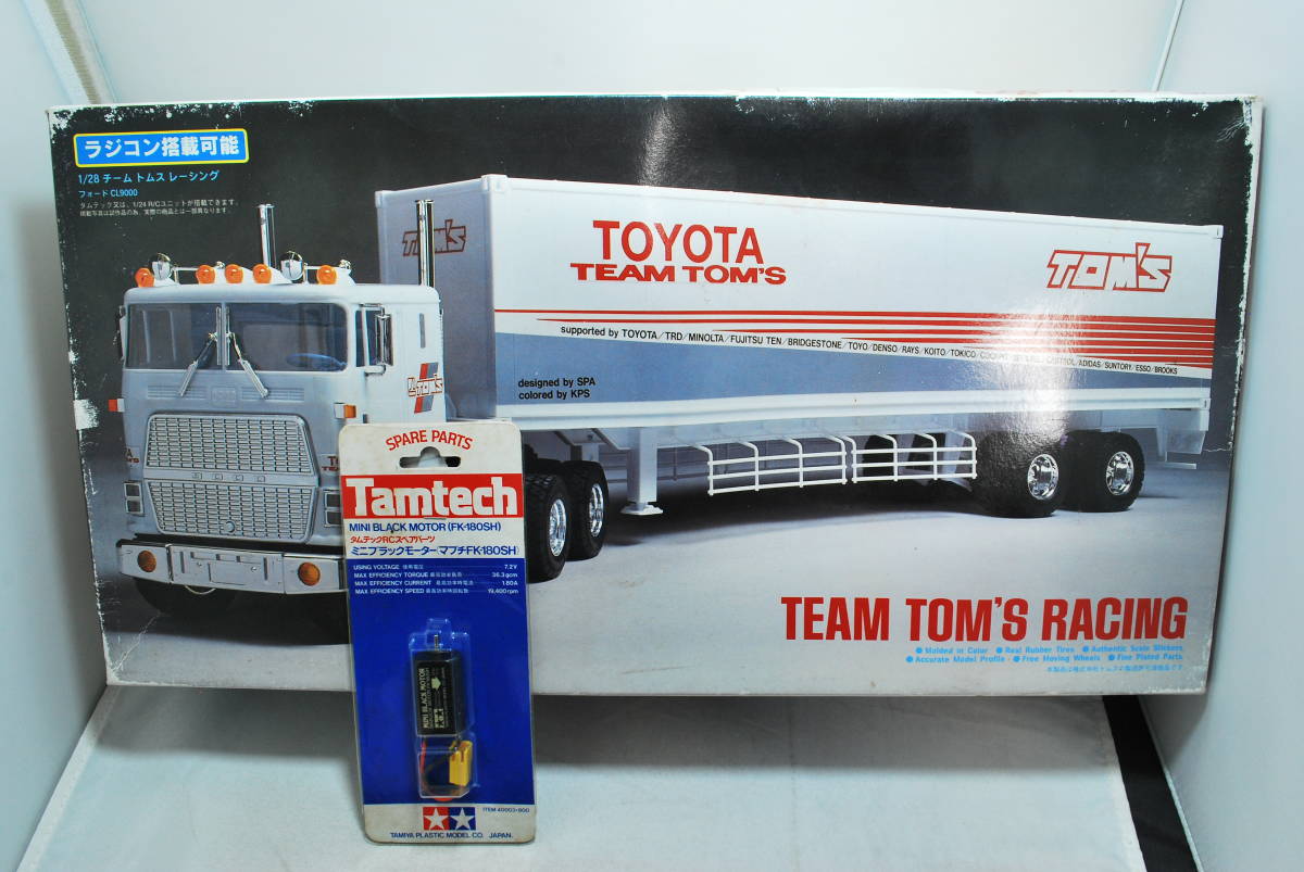 0 rare! unopened IMAI ( Imai ) 1/28 team TOM\'S TOM`S racing ( Ford CL9000 & trailer ) extra attaching 0