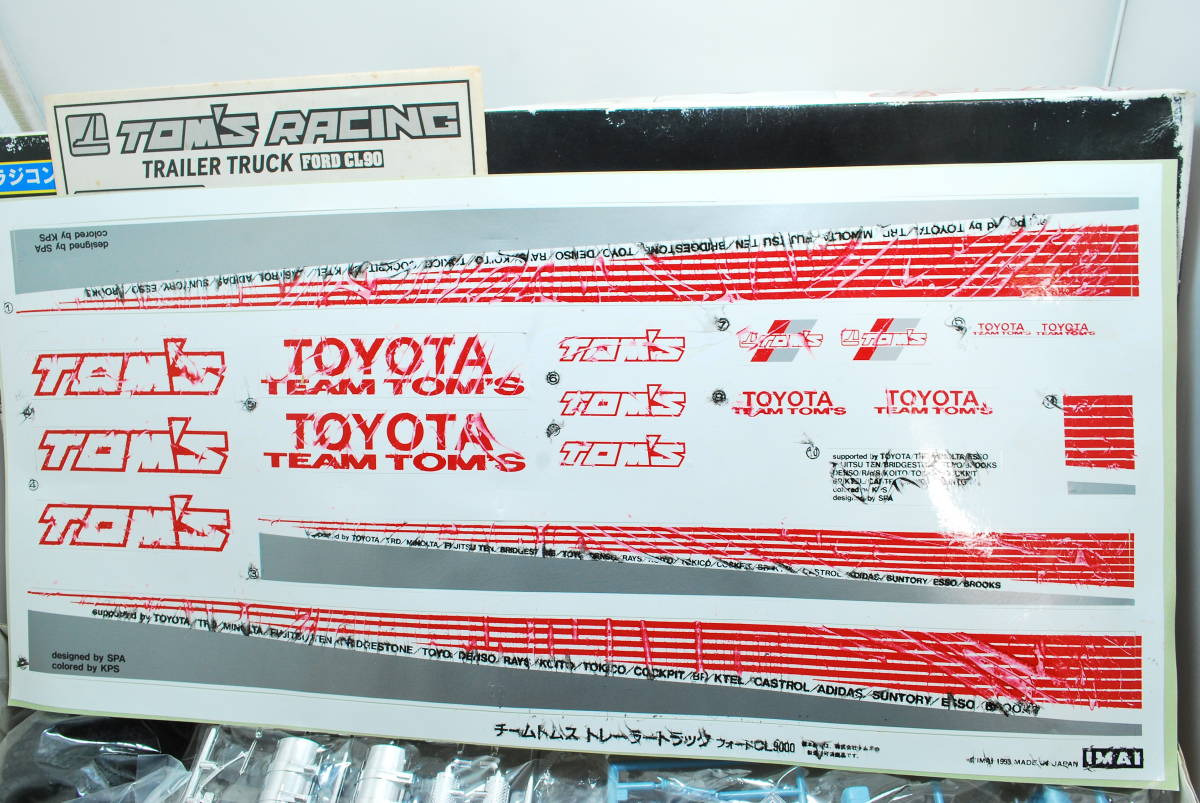 0 rare! unopened IMAI ( Imai ) 1/28 team TOM\'S TOM`S racing ( Ford CL9000 & trailer ) extra attaching 0