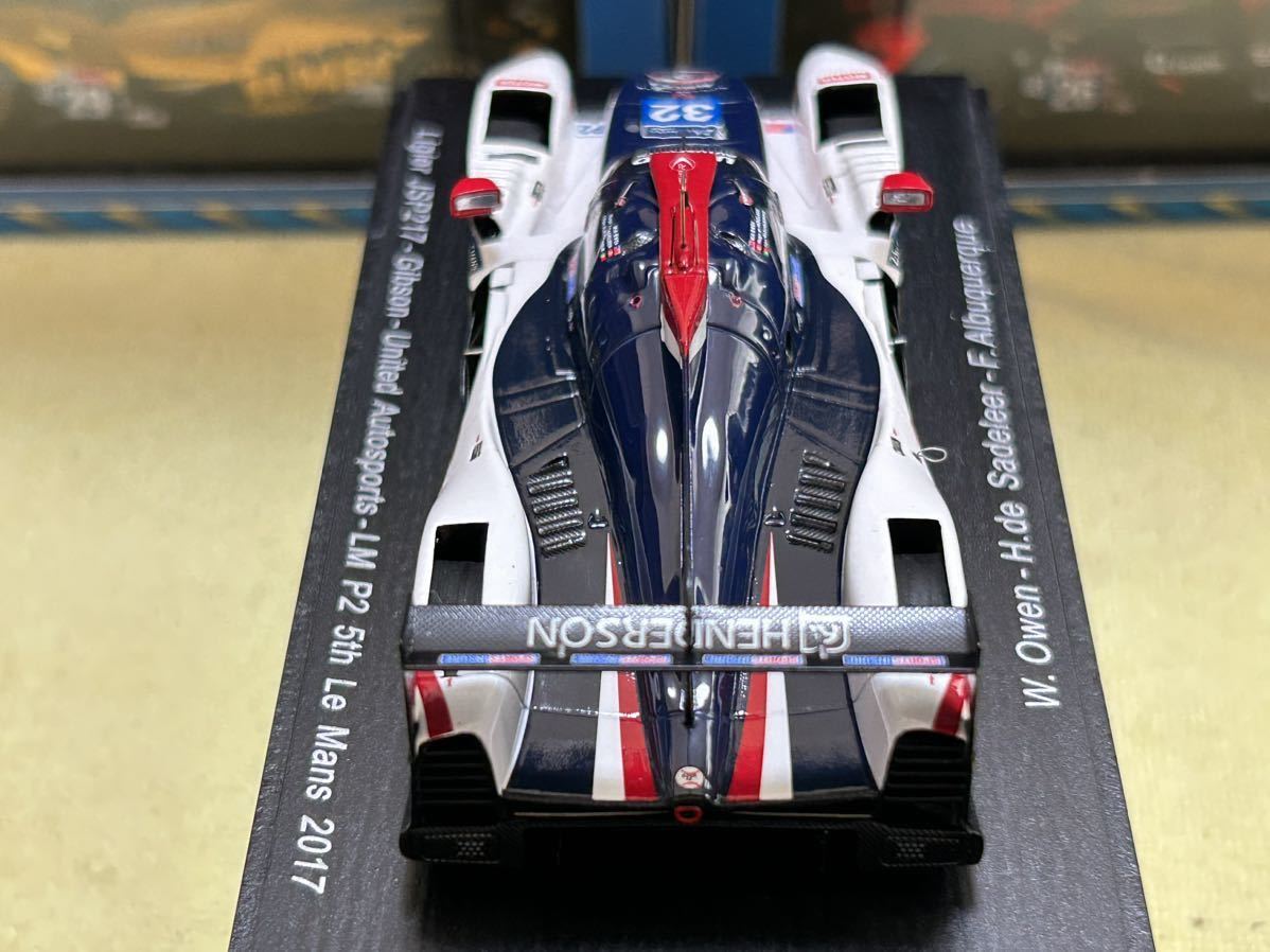 スパーク spark 1/43 Ligier JSP217 - Gibson n°32 - United Autosports - LM P2 5th Le Mans 2017 [S5818]_画像6