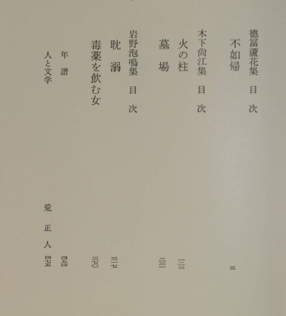 筑摩現代文学大系５　徳富蘆花・木下尚江・岩野泡鳴　集_画像7