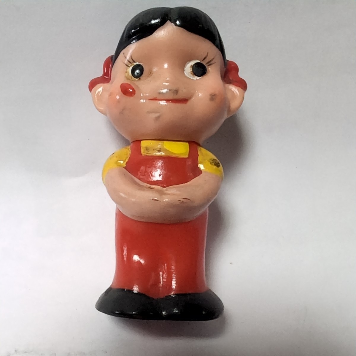 1986年マスコット鶴ちゃんマン□彡片岡鶴太郎ソフビ人形初直営店 1986年マスコット鶴ちゃんマン□彡片岡鶴太郎ソフビ人形初直営店