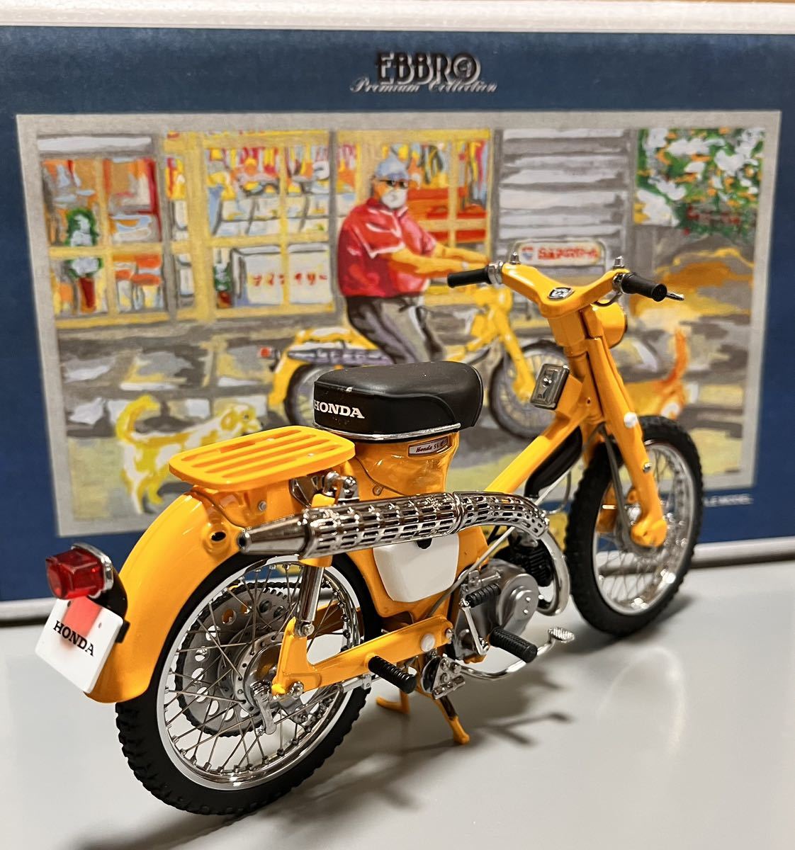 1円 スタート エブロ 1/10 Honda Hunter Cub C105H ホンダ ハンターカブ イエロー_画像4