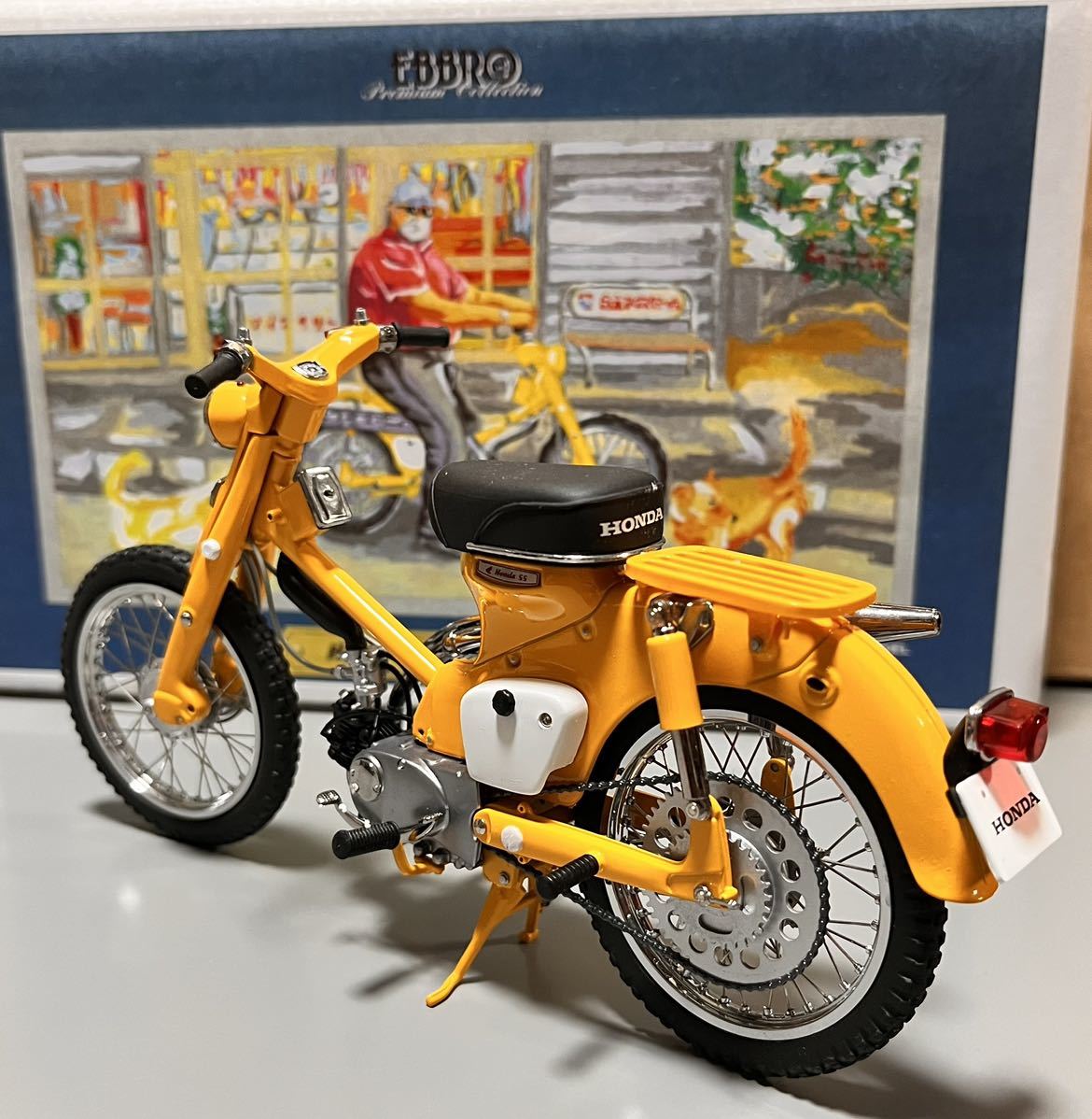 1円 スタート エブロ 1/10 Honda Hunter Cub C105H ホンダ ハンターカブ イエロー_画像2