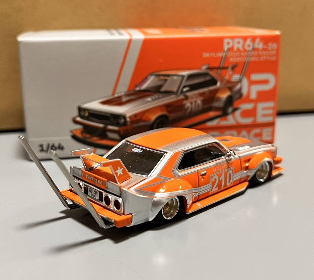 POP RACE 1/64 SKYLINE C210 KAIDO RACER BOSOZOKU STYLE ニッサン スカイライン ジャパン 街道レーサー 暴走族 スタイル #210_画像4