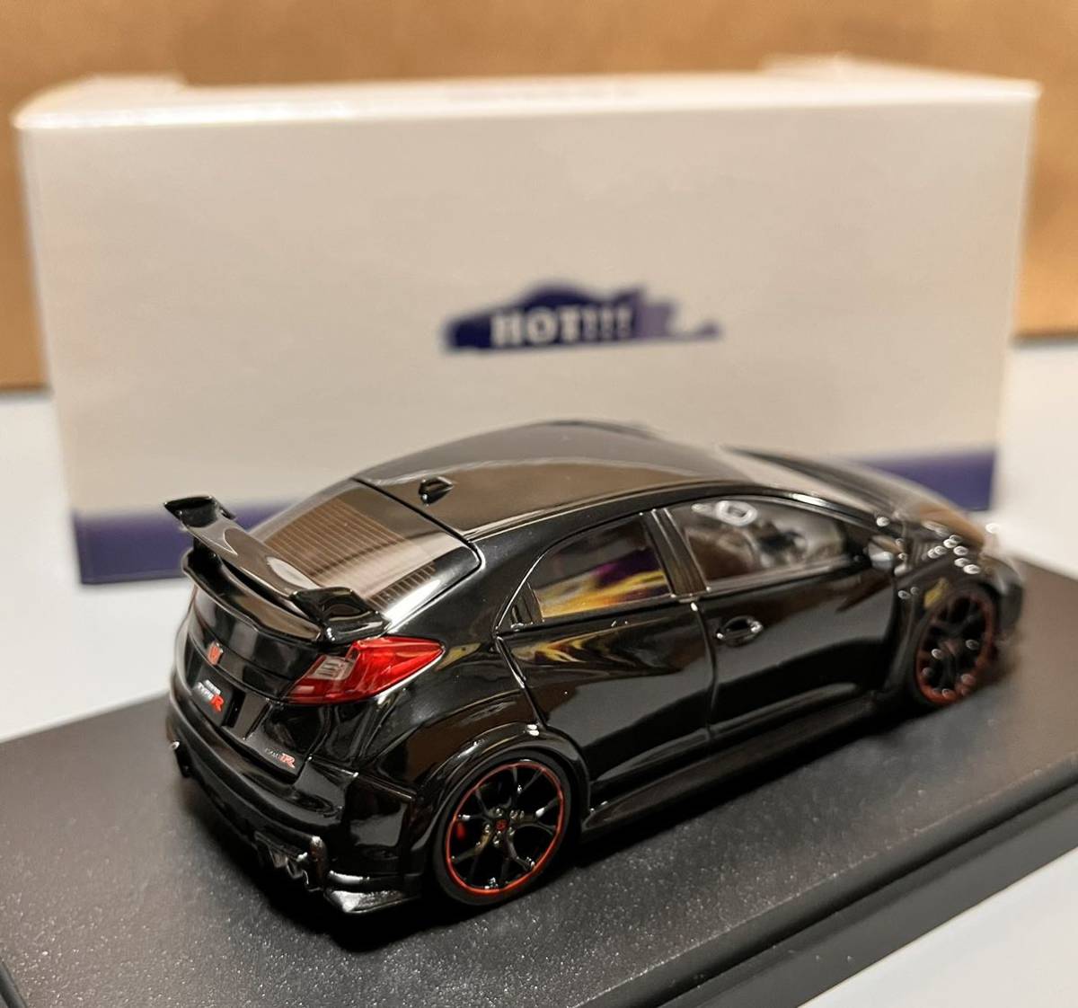 エブロ 1/43 Honda CIVIC TYPE R 2015 ホンダ シビック タイプR '15 ブラックパール_画像4