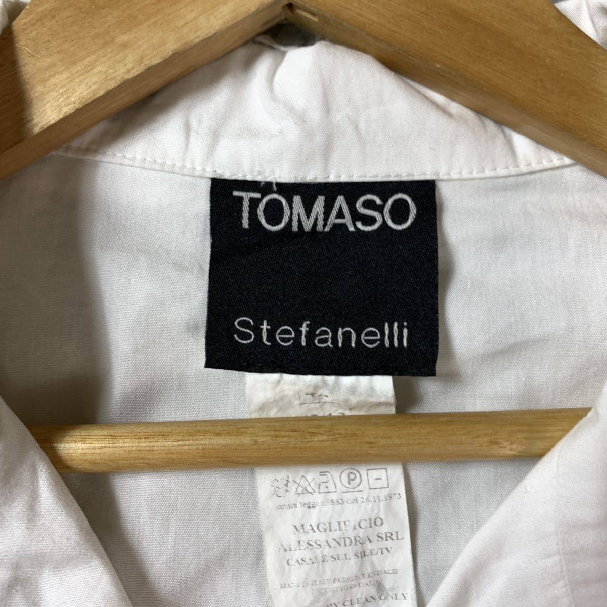 TOMASO stefanelli トマソステファネリ 白シャツ 42 YA5771_画像2
