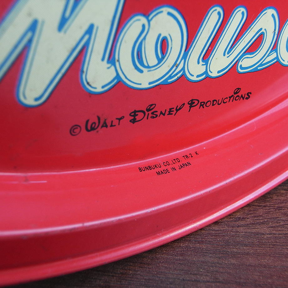 ［zakka115］Walt Disney Productions時代（東京ディズニーランド開園当時）のミッキーのトレー