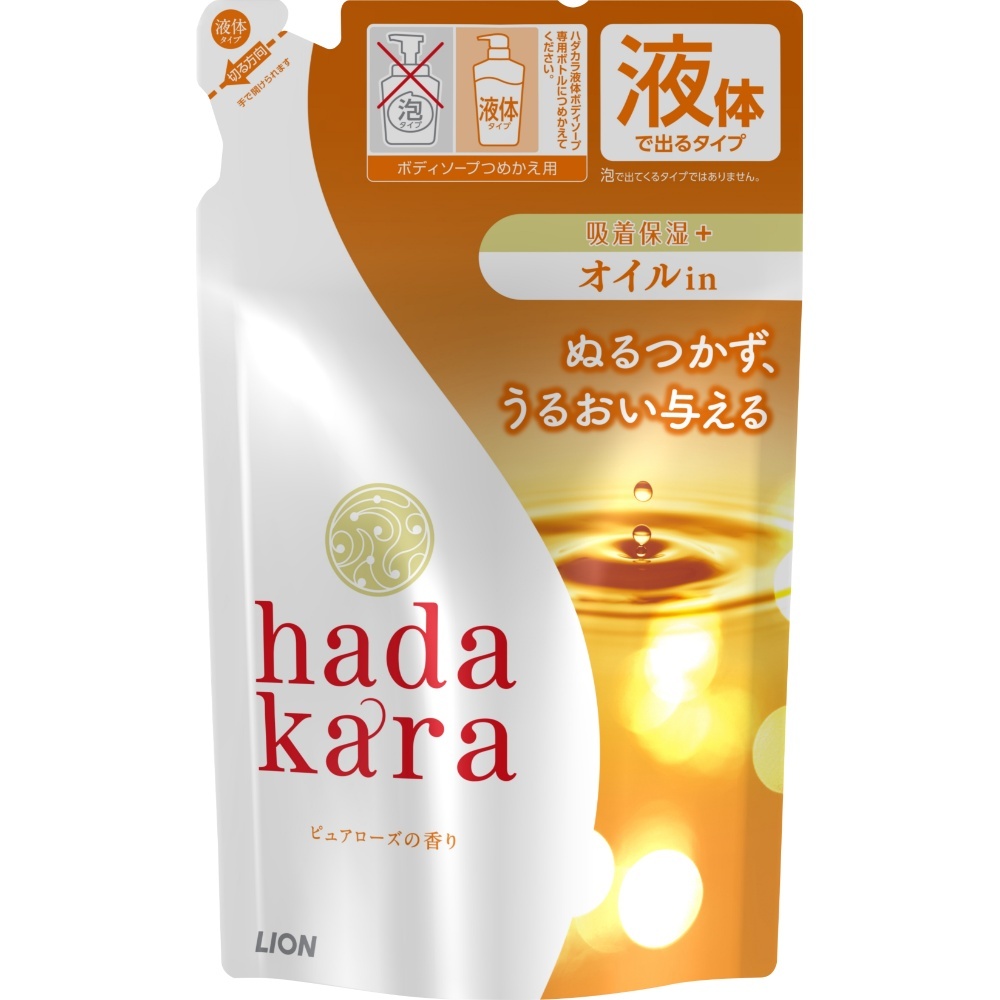 hadakaraボディソープ オイルインタイプ ピュアローズの香り 詰替用 340ml × 16点