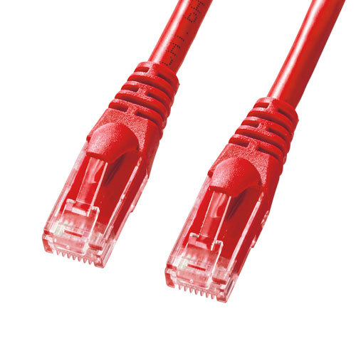  Sanwa Supply категория 6A.. линия LAN кабель 1m красный KB-T6AY-01R