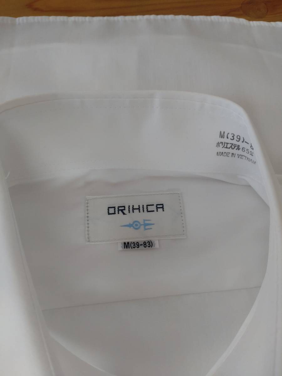 ORIHICA オリヒカ カッターシャツ サイズ：M（39-83） 無地ホワイト_画像3