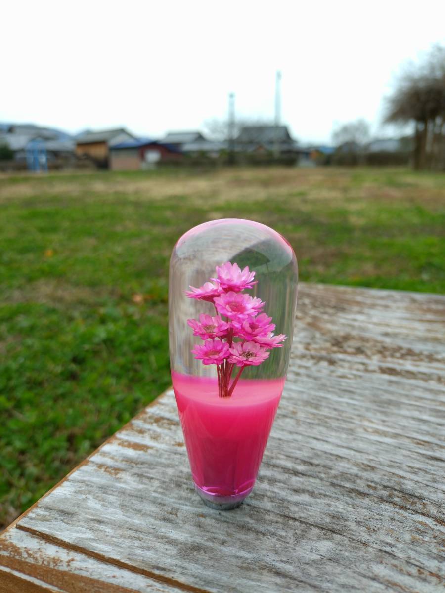 デコトラ レトロ 水中花 シフトノブ ピンク 希少　旧車_画像1