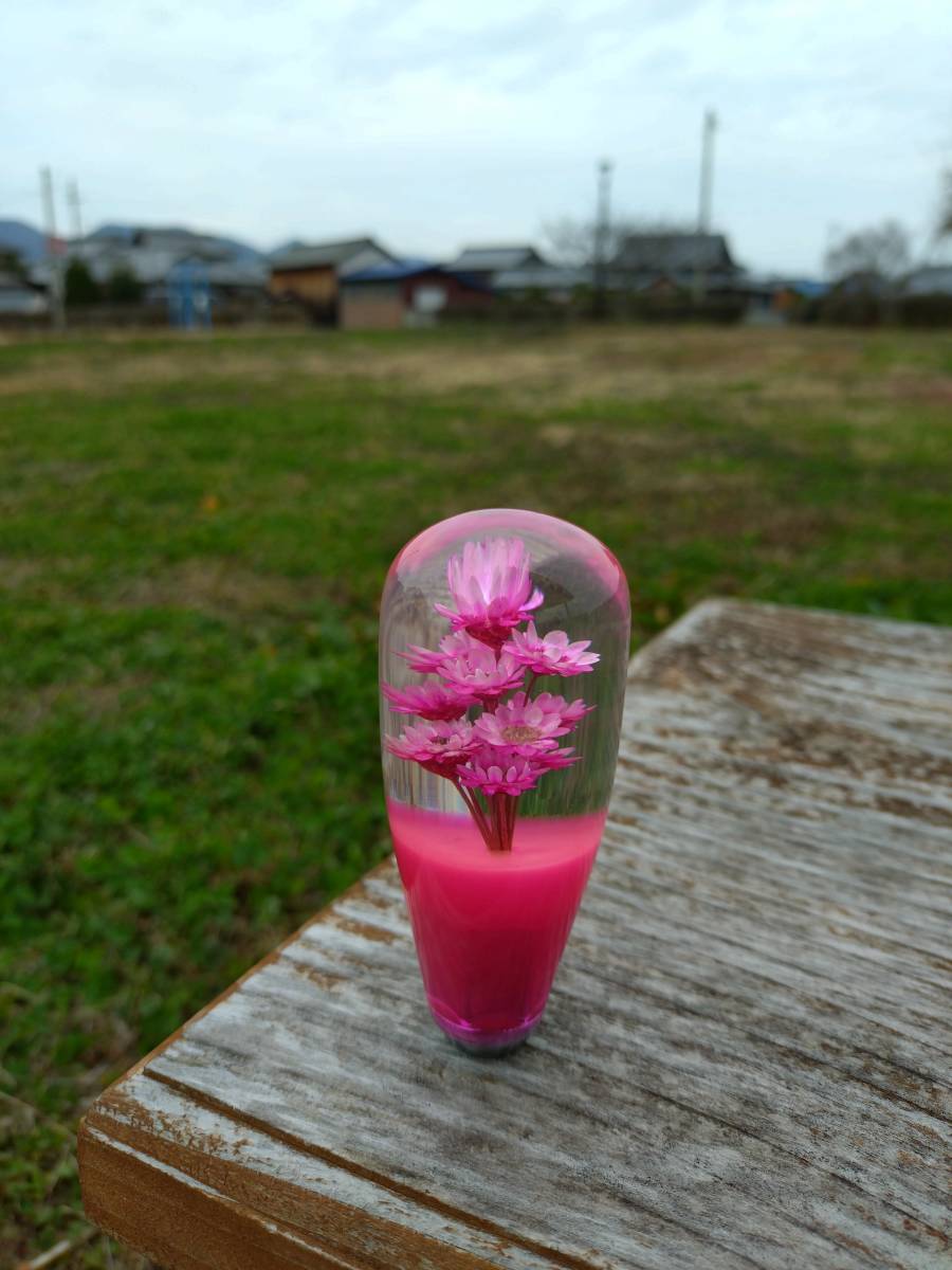 デコトラ レトロ 水中花 シフトノブ ピンク 希少　旧車_画像3