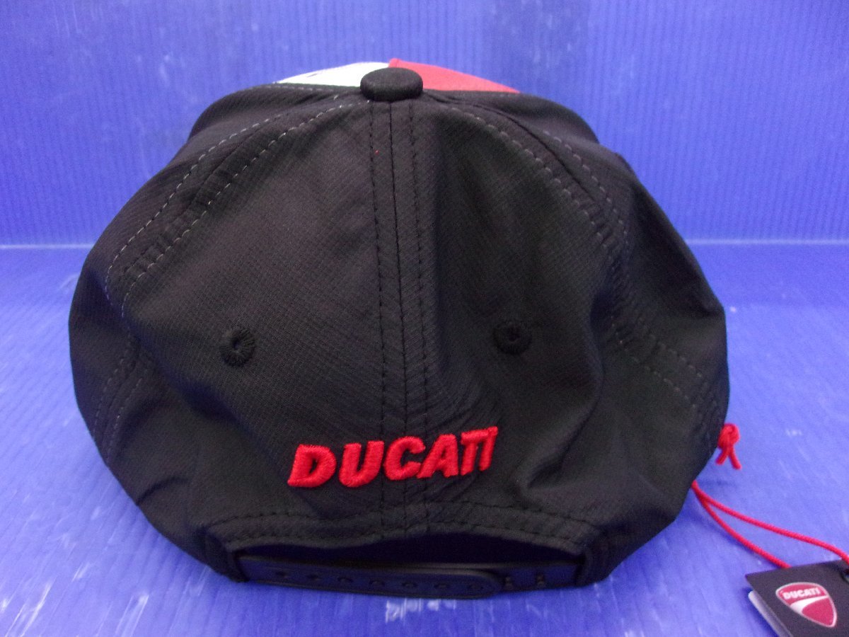 T【547】DUCATI CAP キャップ レーシングスピリット 58cm ペッコ・バニャイア 直筆サイン入り 帽子_画像3