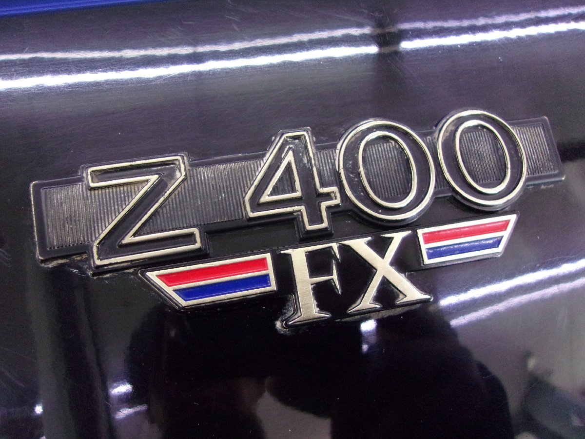 T【435】当時物 カワサキ Z400FX 純正 サイドカバー 左右セット ブラック_左