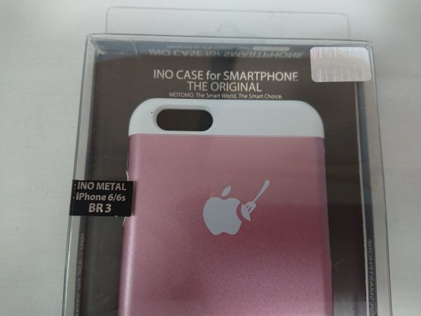 iPhone 6s／6用　INO METAL BR3　ピンク/ホワイト　motomo MTM0026PK スマホケース ls201_画像2