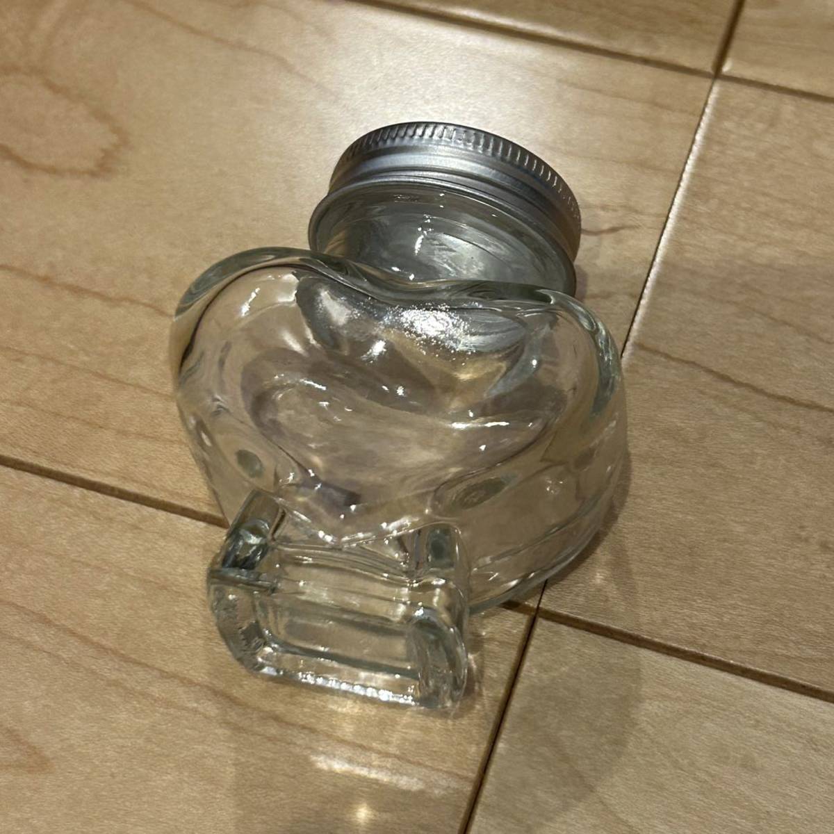 ガラス瓶 ハーバリウム 角瓶 ハート 瓶 25本セット　バラ売り可_画像1