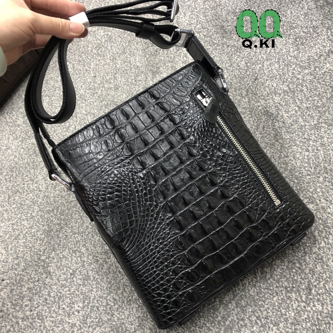 クロコダイル レザー ワニ革本革保証 背部革 2way 斜め掛け クロコダイル レザー ワニ革本革保証 背部革 2way 斜め掛け