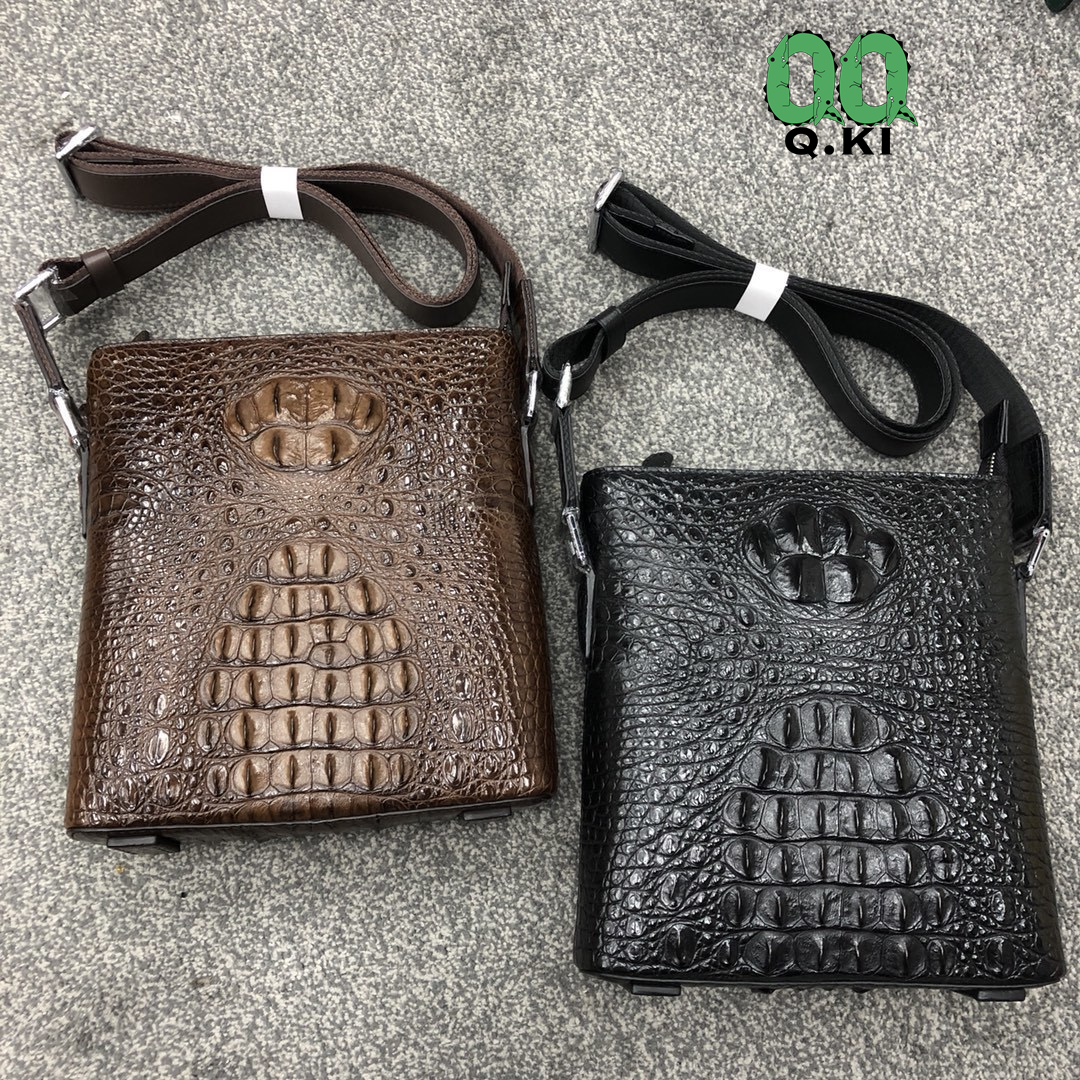 クロコダイル レザー ワニ革本革保証 背部革 2way 斜め掛け クロコダイル レザー ワニ革本革保証 背部革 2way 斜め掛け