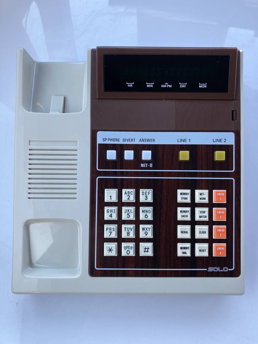 [ super rare * unused ]SOLO CP-8021 multifunction telephone machine postage included Vintage Showa Retro Vintage TAITOH CORPORATION antique abroad 