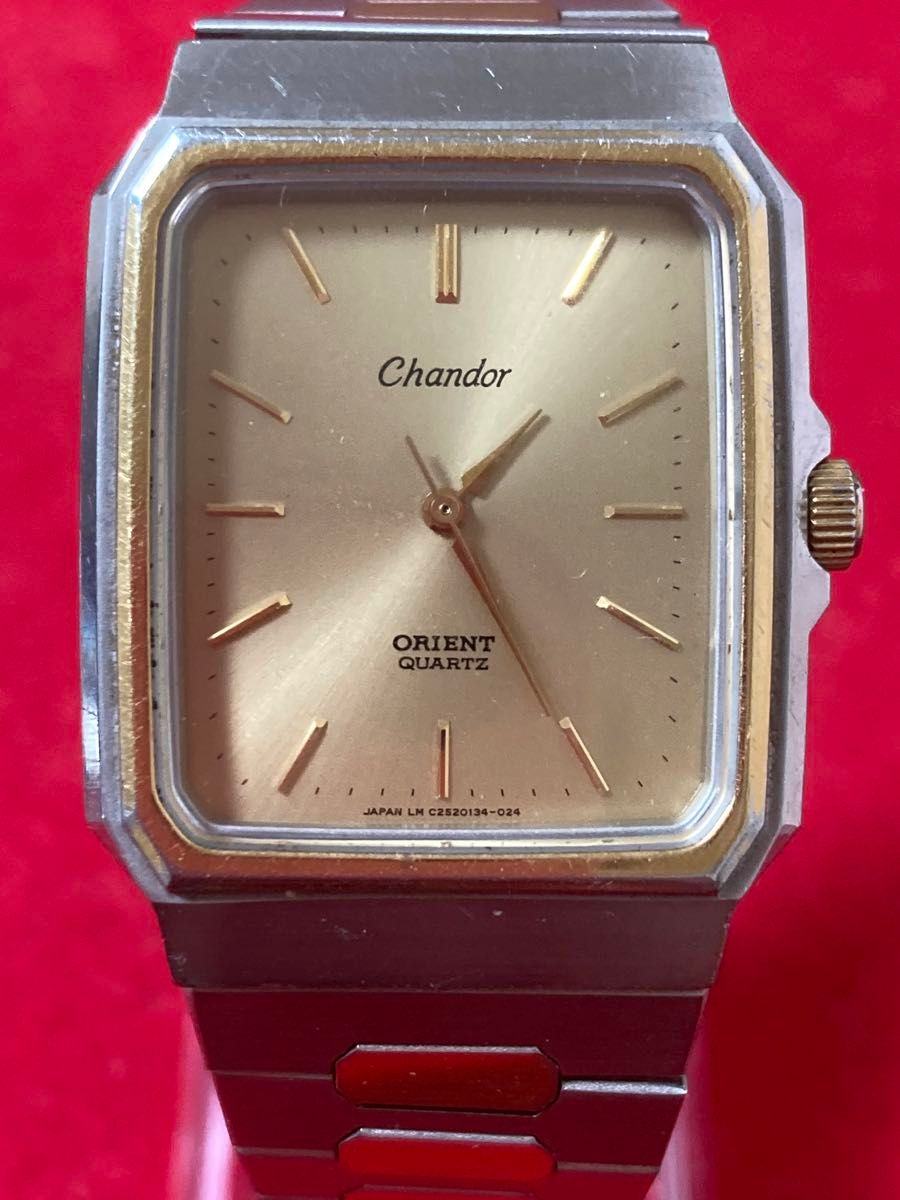 ORIENT オリエント chandor クォーツ 稼働 スクエア ゴールド ORIENT オリエント chandor クォーツ 稼働 スクエア ゴールド
