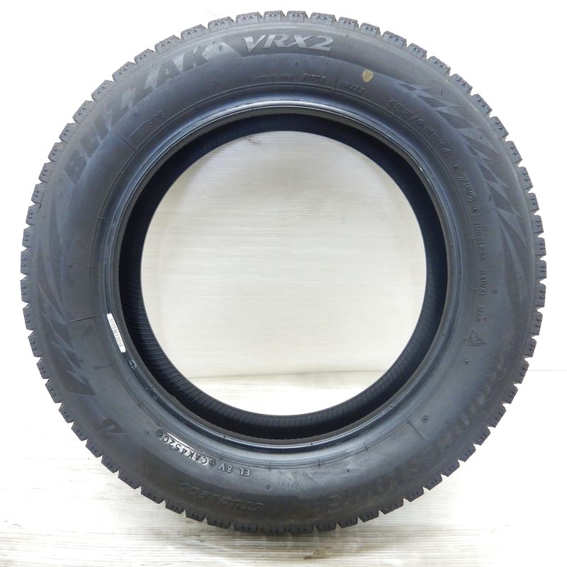 中古タイヤ 155/65r14 スタッドレスタイヤ BRIDGESTONE BLIZZAK VRX2 2本セット エヌボックス デイズ シフォン スペーシア 中古 14インチ_画像2