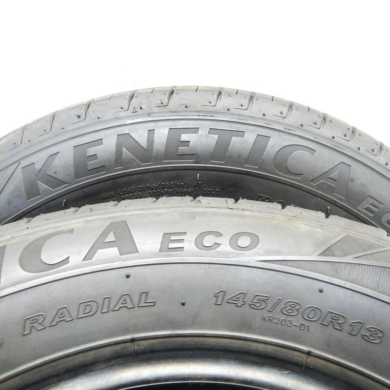 中古タイヤ 145/80r13 タイヤ KENDA KENETICA ECO 2本セット モコ キャロル フレアワゴン プレオ 中古 13インチ_画像5