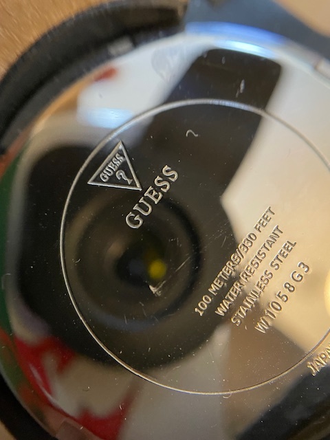 GUESS ゲス W1058G3 メンズ 腕時計 稼働 クロノグラフ デニム ベルト レガシー_画像5