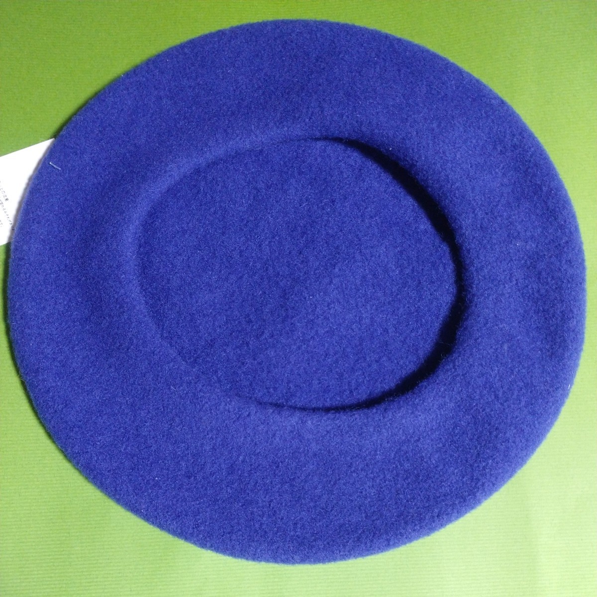 ユニクロ　UNIQLO　ベレー帽　Blue　フリーサイズ〜58cm　タグ付き新品　難あり　即決_画像2