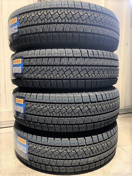 収納袋付 送料無料 新品 4本セット (MI0005.8) 225/60R17 99H PIRELLI ICE ZERO ASIMMETRICO 2023年製造 屋内保管 スタッドレス　225/60/17_画像1