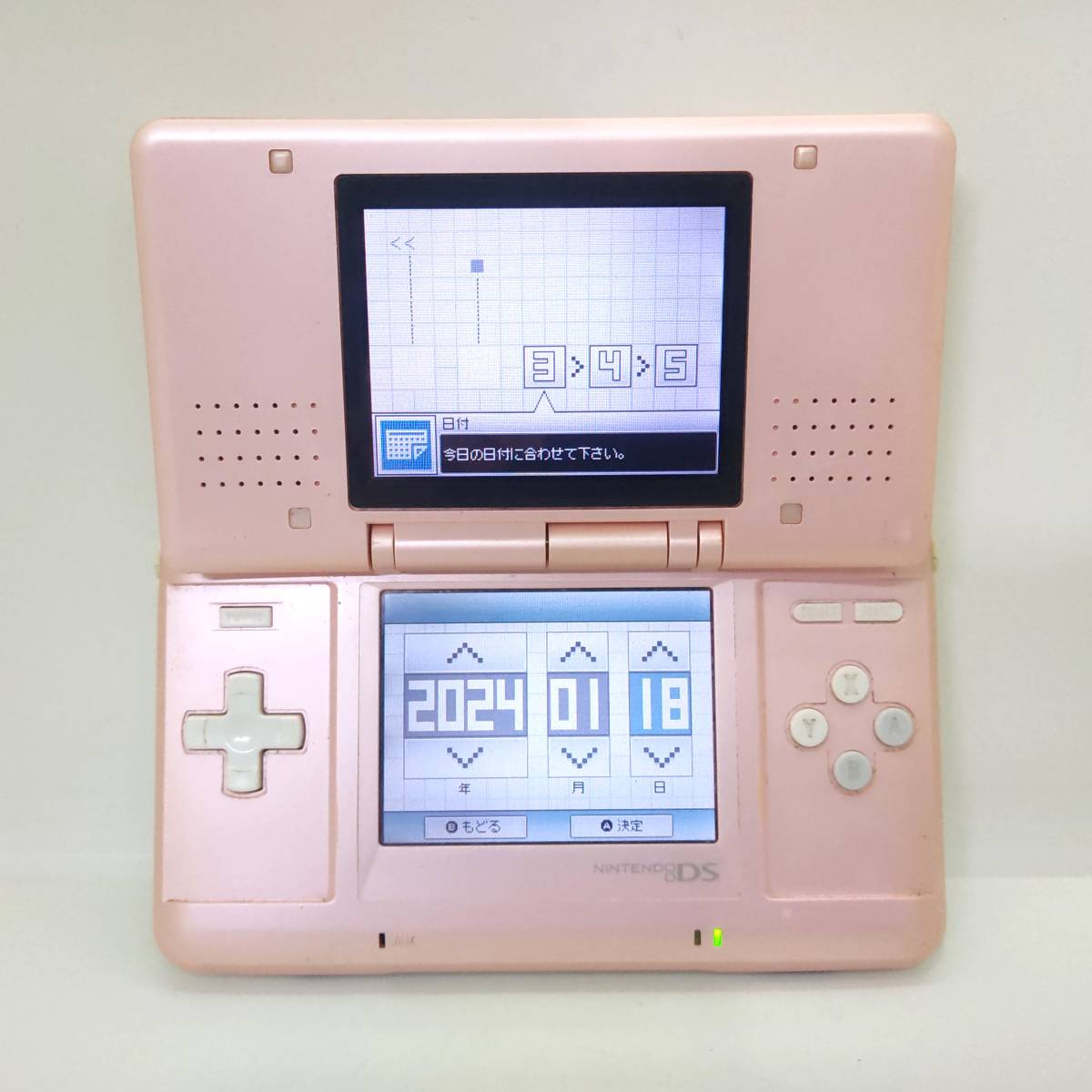 DS 初代 任天堂 NTR-001 キャンディピンク 動作確認済み/動画有 中古 Nintendo 初期型 ニンテンドーDS (送料無料_画像2