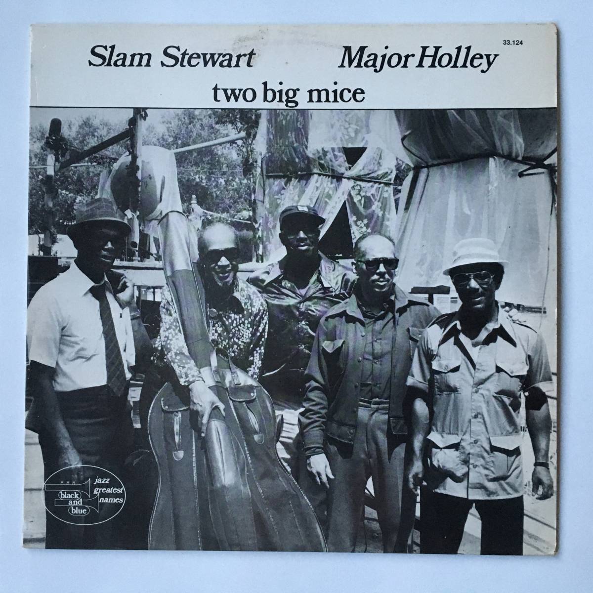 2411●Slam Stewart - Major Holley Two Big Mice / スラム・スチュアート メジャー・ホーリー　33.124 /1977年 France/LP 12inch_画像1