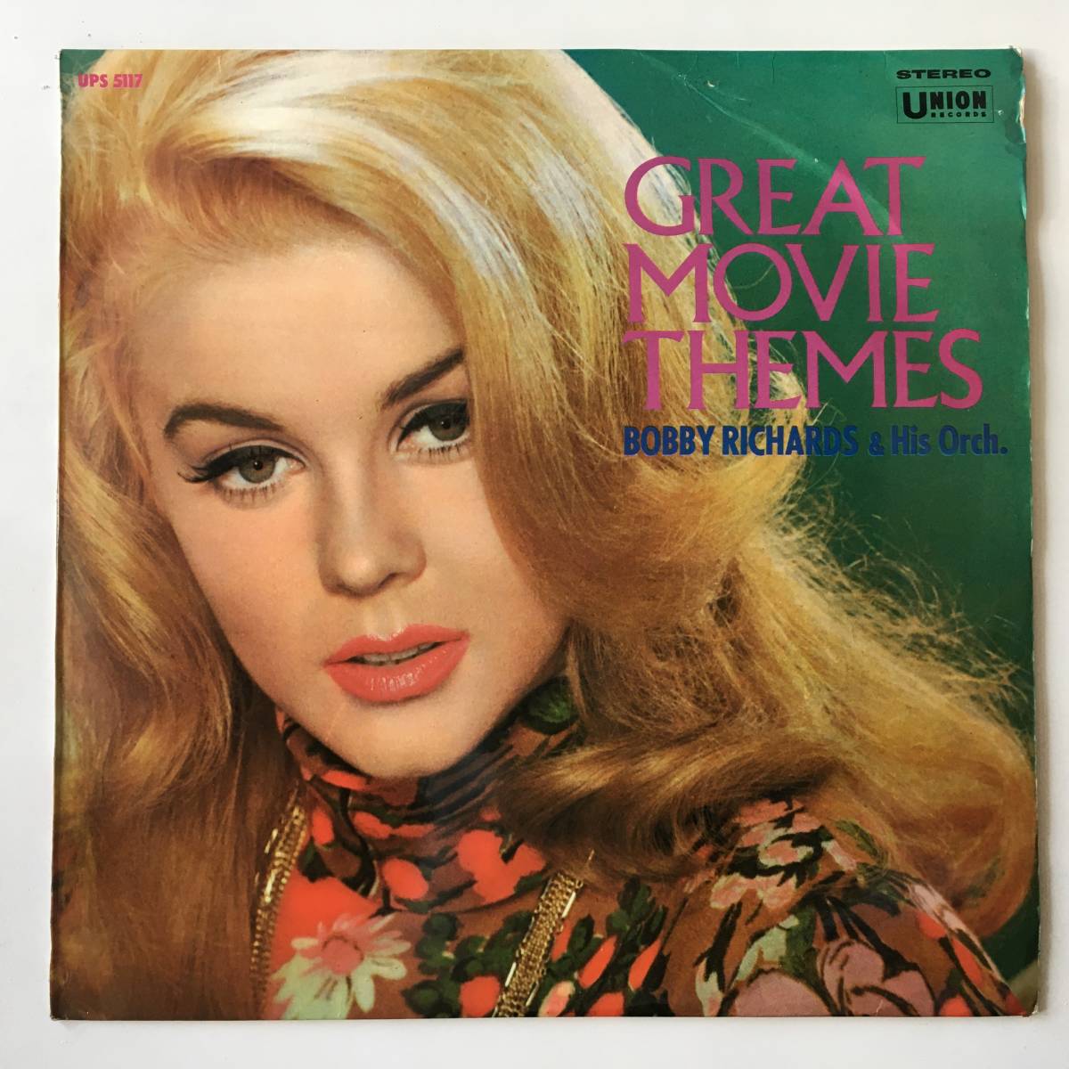 2415●偉大なる映画音楽集 ボビーリチャード楽団 GREAT MOVIE THEMES / BOBBY RICHARDS & His Orch. / UPS 5117 / 美女ジャケ_画像1