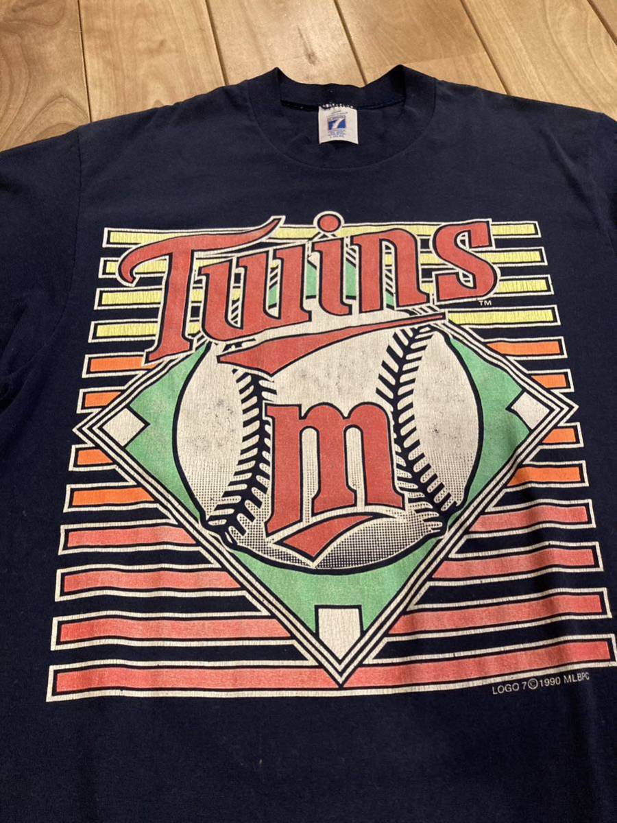 TWINS ビンテージ Tシャツ L ビンテージ 1990 MLB 前田健太　マエケン vintage (検 大谷翔平 メジャーリーグ_画像2