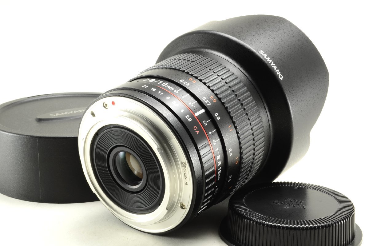 純正販売品 【美品】SAMYANG 10mm F2.8 ED AS NCS CS Ultra Wide Angle Lens / Canon EF用 #4288