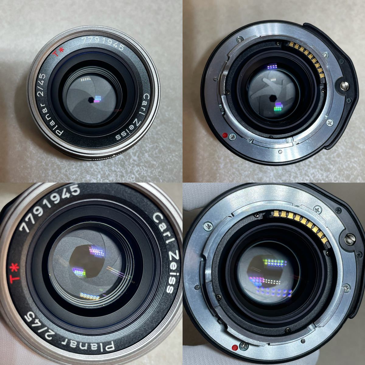 W3-1）CONTAX G1 コンタックス フィルムカメラ 単焦点レンズ Carl Zeiss Planar 45mm F2 T* （128）_画像7