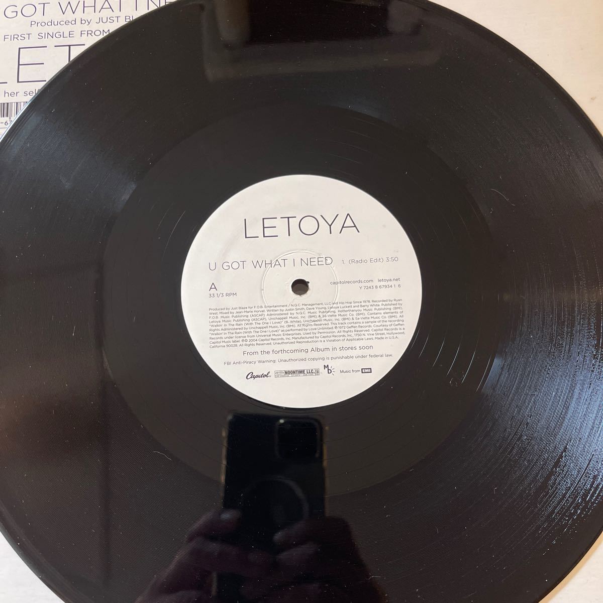 ラトーヤ/LETOYA/U GOT WHAT I NEED/レコード/中古/DJ/CLUB_画像2