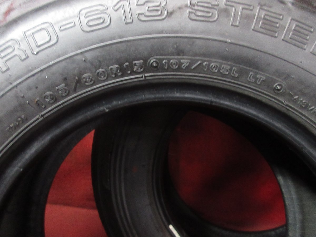 タイヤ 4本 195/80R15 107/105L LT ブリジストン RD 613 STEEL 送料無料★14601_画像9